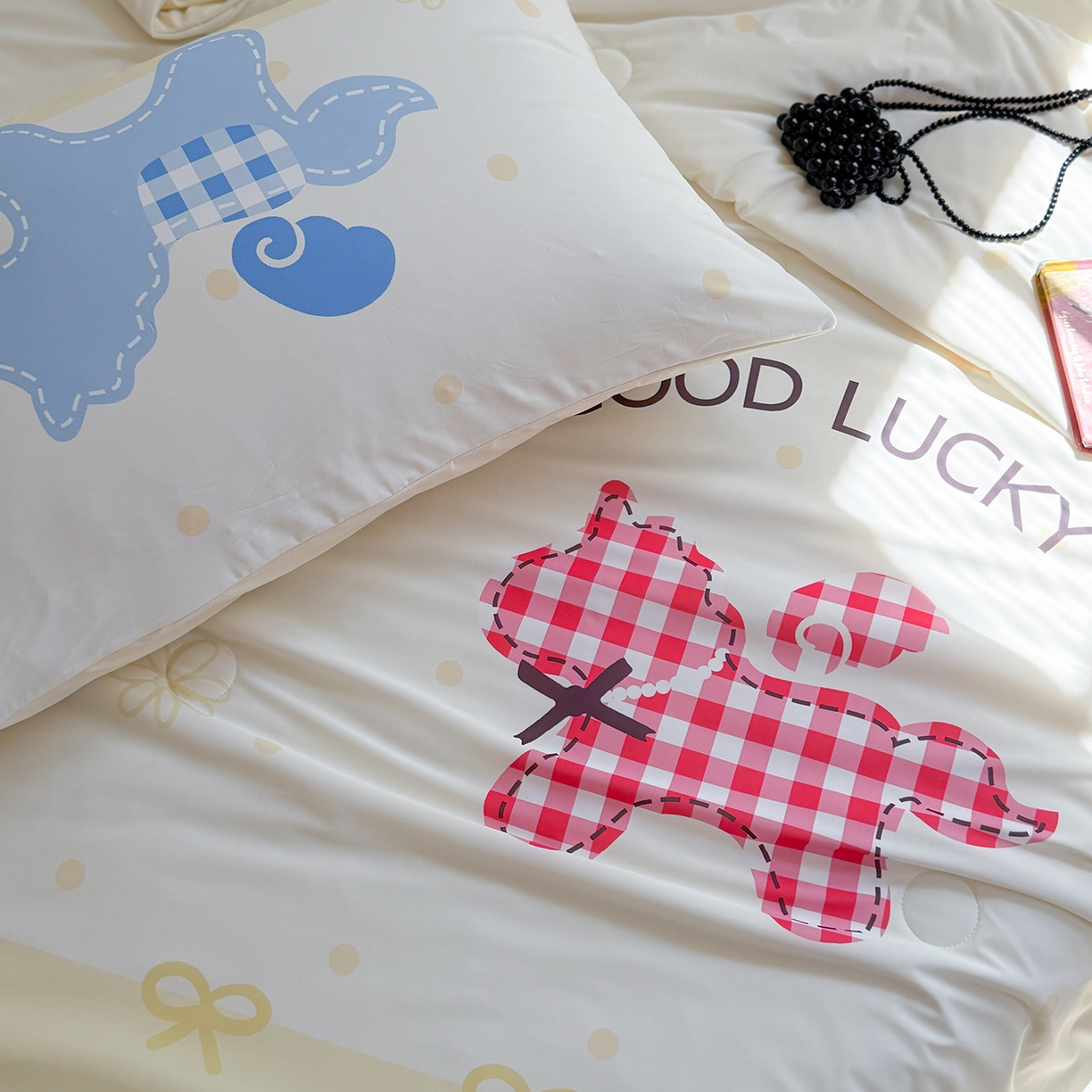 91家纺网 家纺一手货源 找家纺 TT.one 塔塔家居 2026新款A类凉感大版数码印花夏被夏凉被空调被四件套 马上幸运