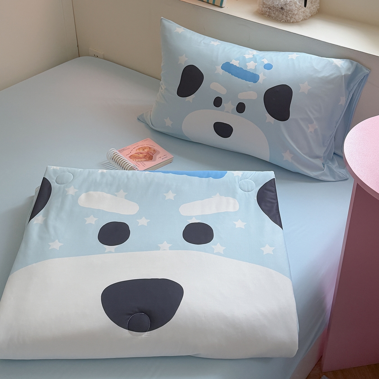 TT.one 塔塔家居 2026新款A类凉感大版数码印花夏被夏凉被空调被四件套 卷卷狗