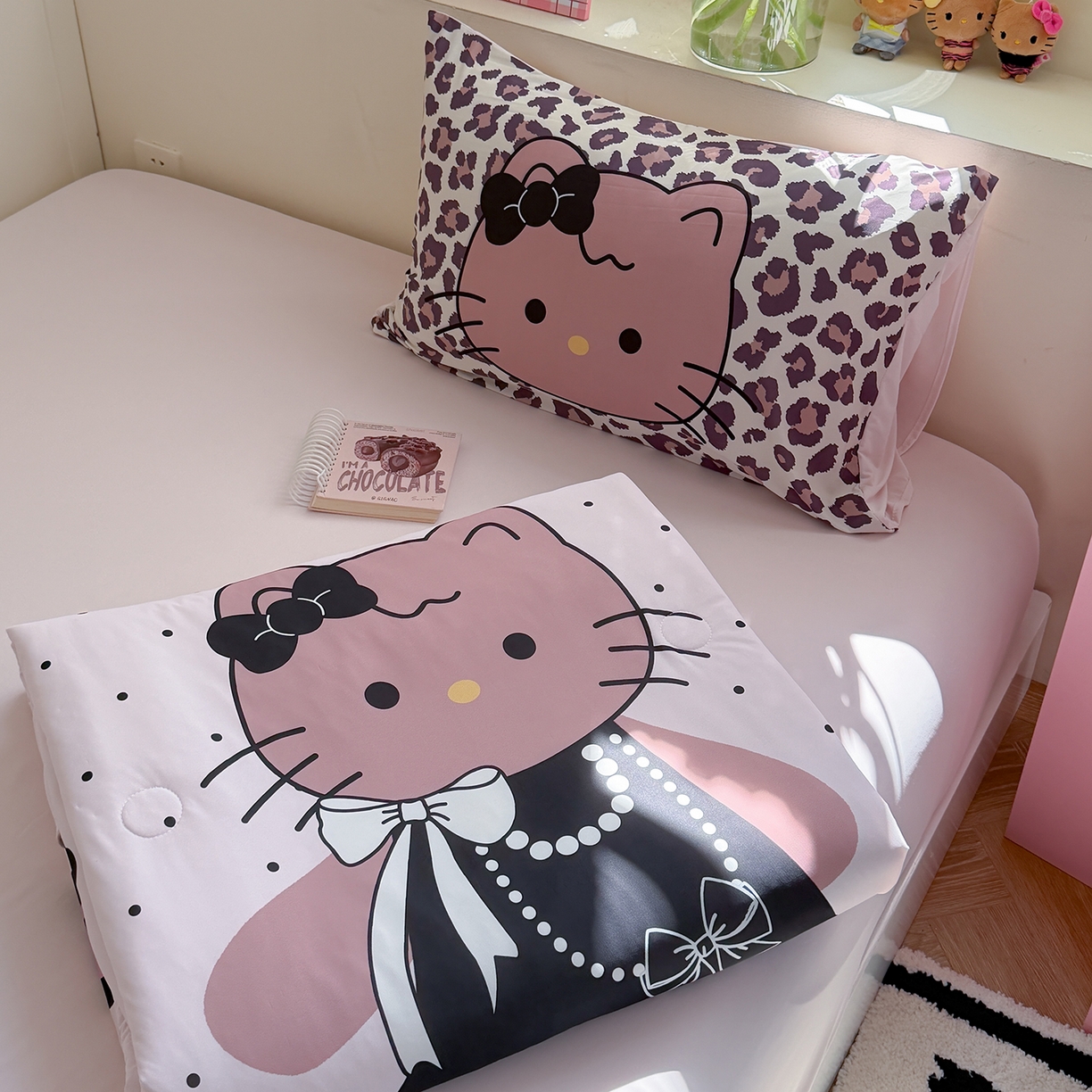 TT.one 塔塔家居 2026新款A类凉感大版数码印花夏被夏凉被空调被四件套 珍珠猫