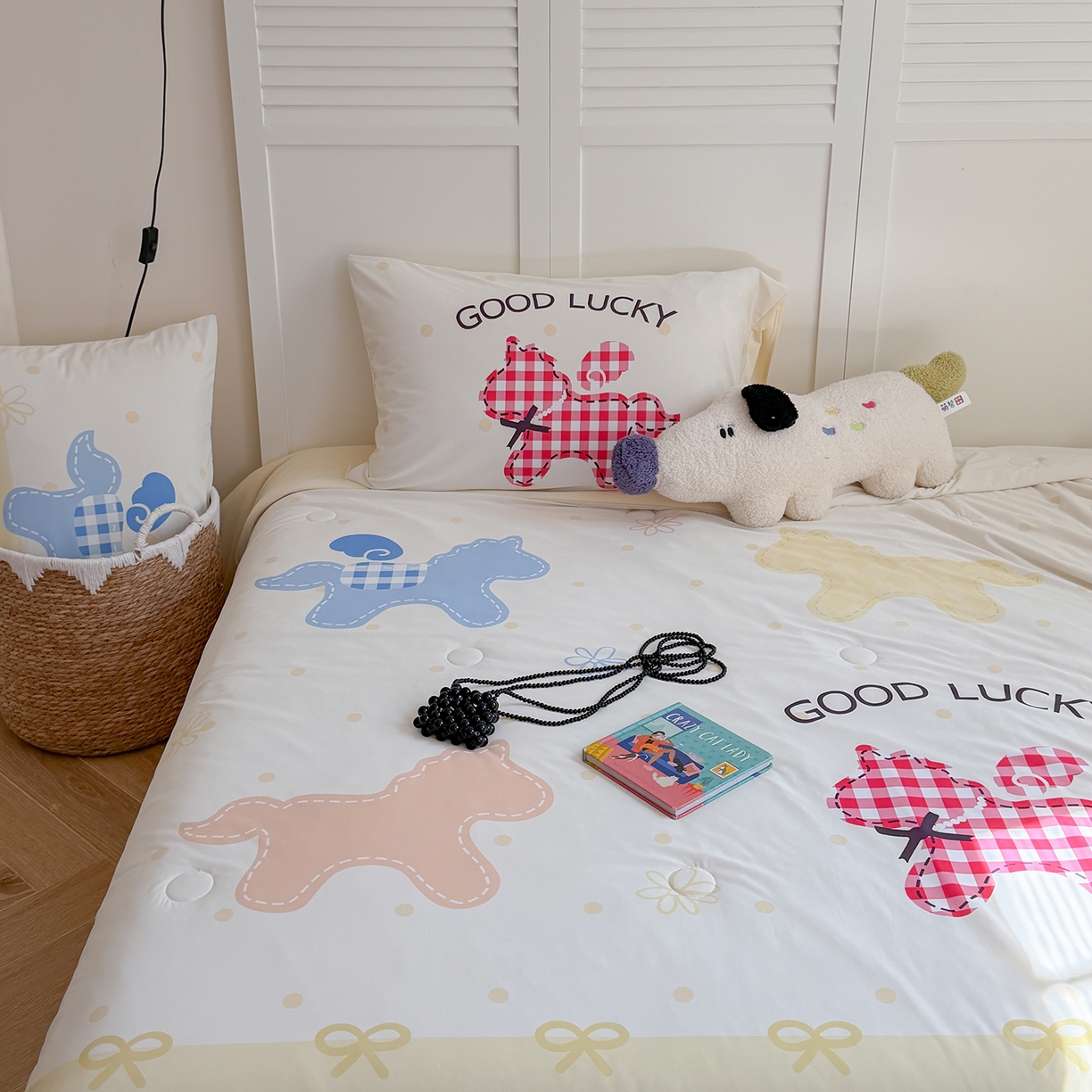 91家纺网 家纺一手货源 找家纺 TT.one 塔塔家居 2026新款A类凉感大版数码印花夏被夏凉被空调被四件套 马上幸运