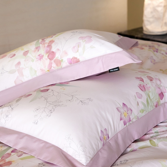 91家纺网 家纺一手货源 找家纺 （总）薏思家纺 2026年13376新疆铂金棉飞边工艺印花四件套