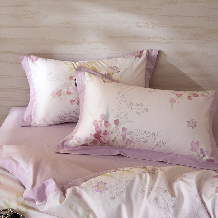 91家纺网 家纺一手货源 找家纺 （总）薏思家纺 2026年13376新疆铂金棉飞边工艺印花四件套