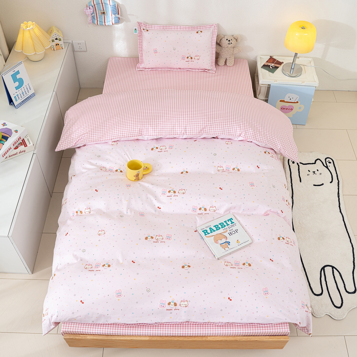 91家纺网 家纺一手货源 找家纺 （总）良佐生活 2026新款A类60S全棉贡缎长绒棉学生三件套