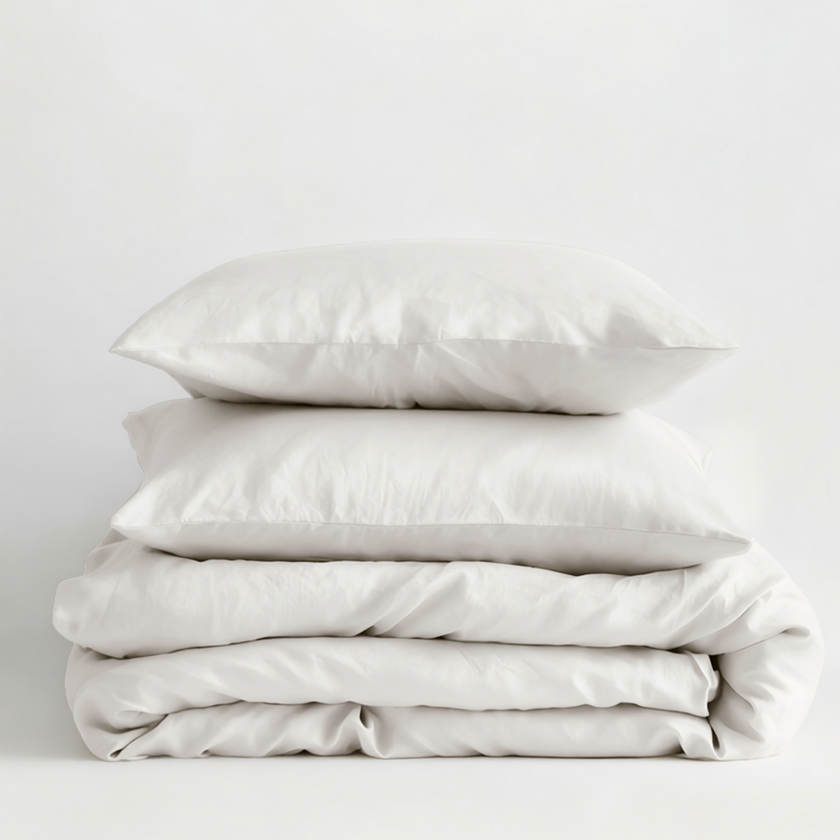 91家纺网 家纺一手货源 找家纺 原研家居 2026春夏新款60支水洗兰精天丝四件套 典雅白