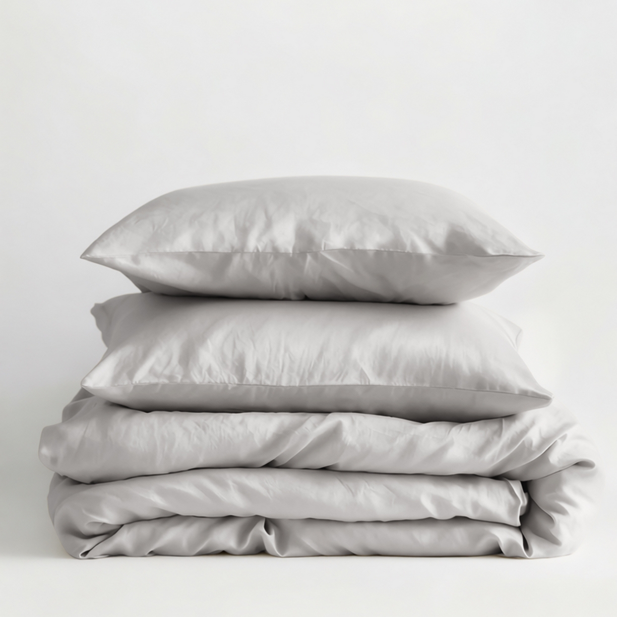 91家纺网 家纺一手货源 找家纺 原研家居 2026春夏新款60支水洗兰精天丝四件套 月影灰