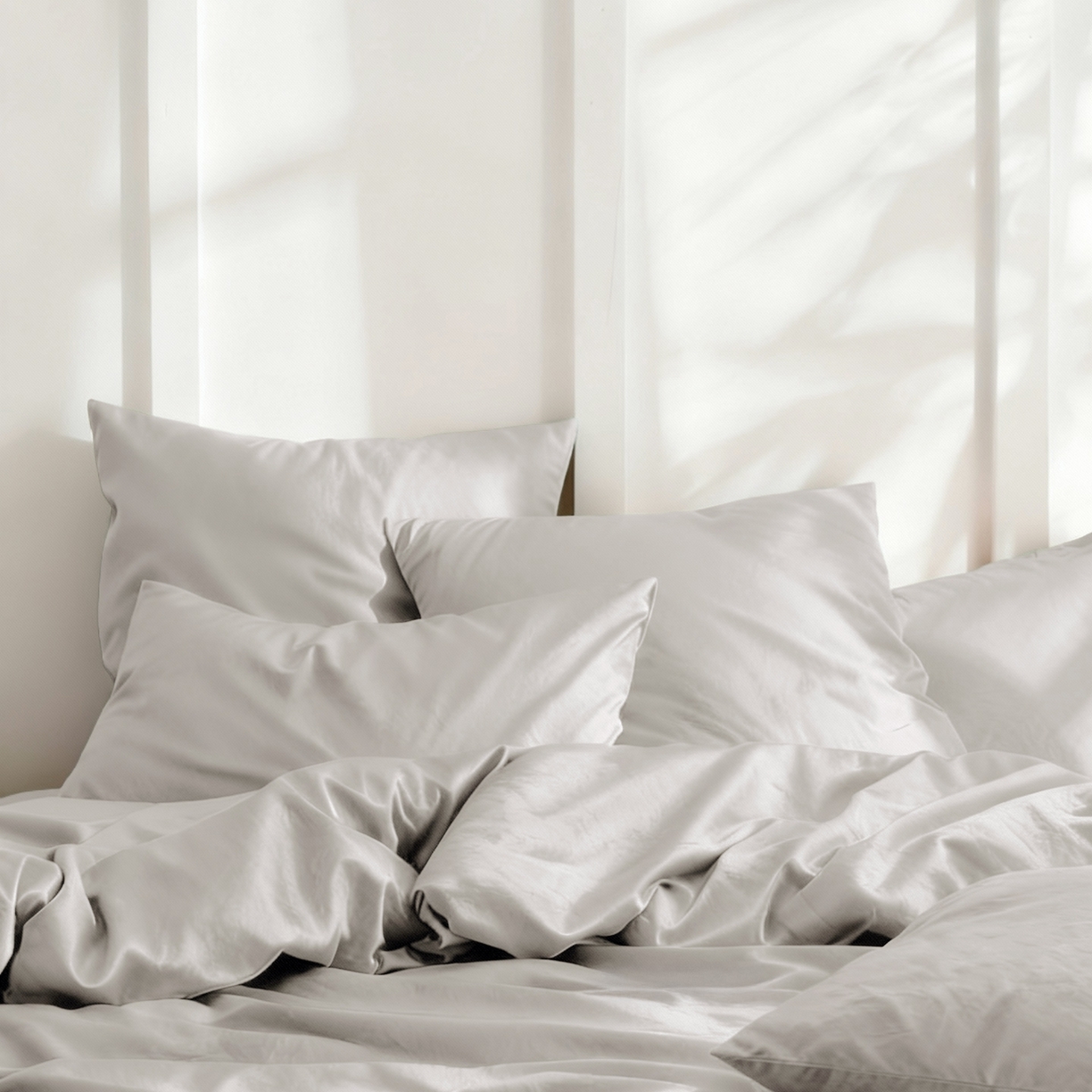 91家纺网 家纺一手货源 找家纺 原研家居 2026春夏新款60支水洗兰精天丝四件套 月影灰