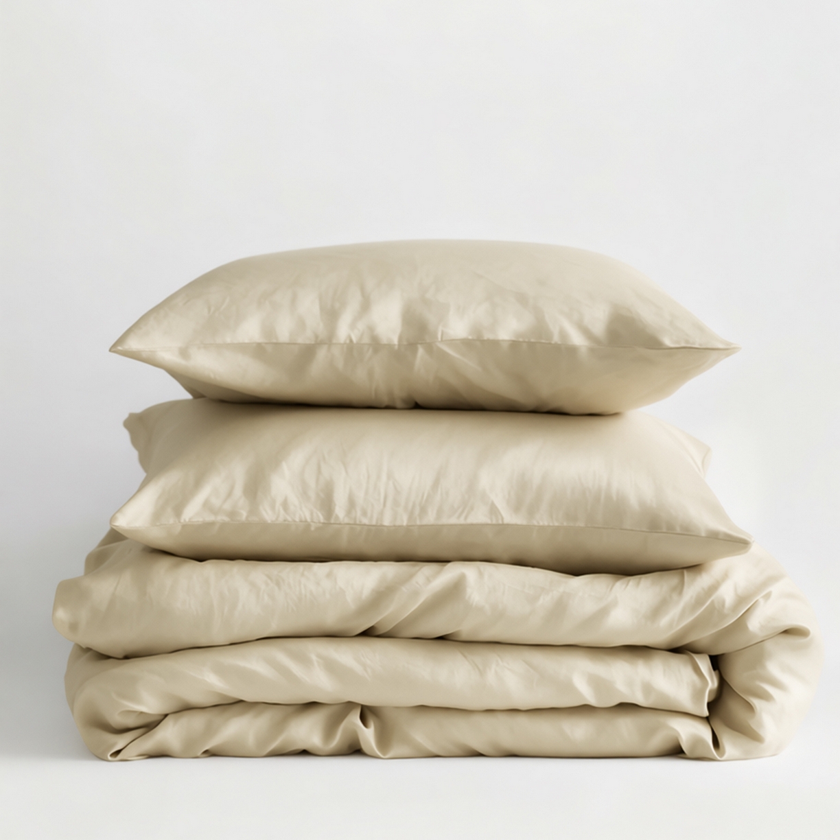 91家纺网 家纺一手货源 找家纺 原研家居 2026春夏新款60支水洗兰精天丝四件套 香槟金