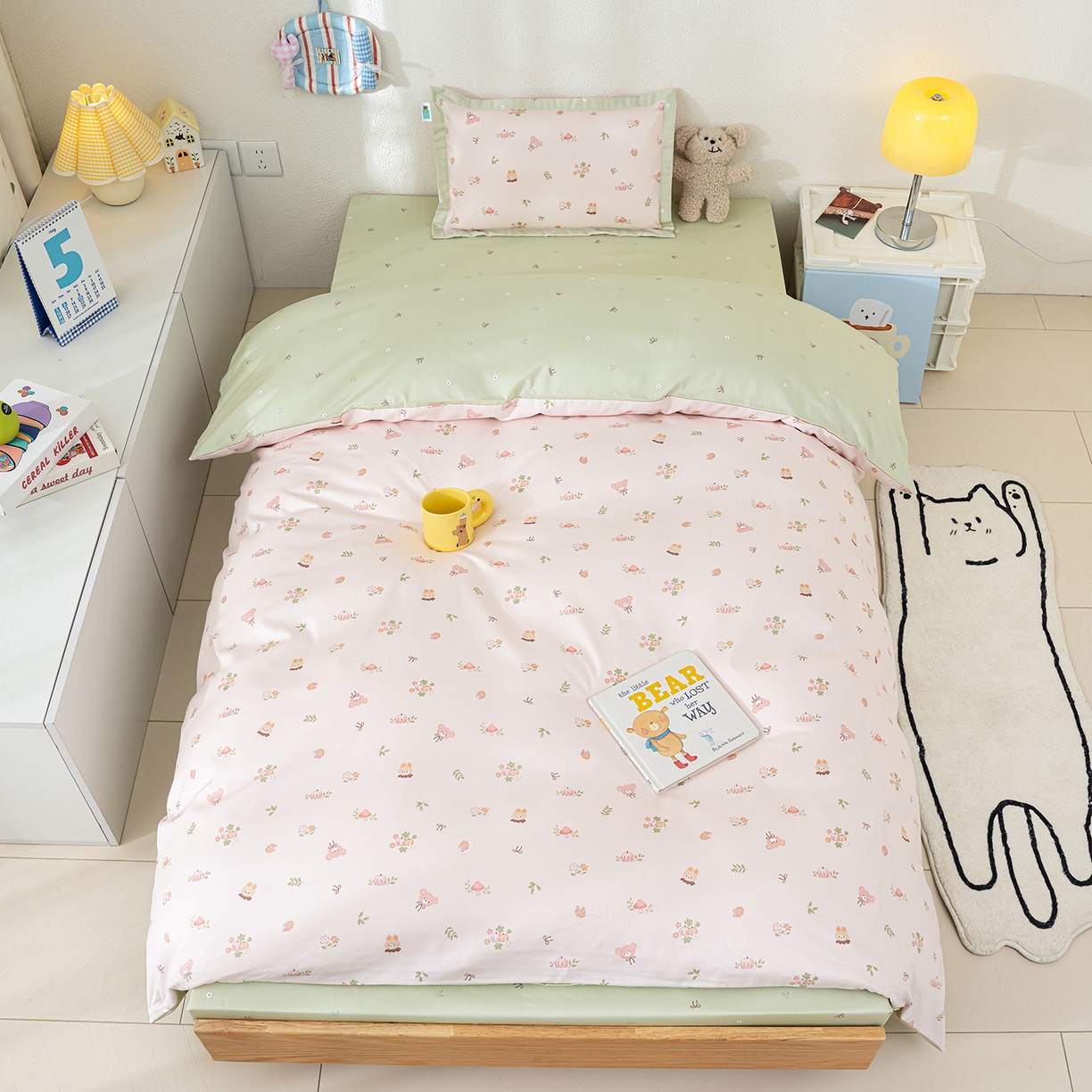 91家纺网 家纺一手货源 找家纺 （总）良佐生活 2026新款A类60S全棉贡缎长绒棉学生三件套