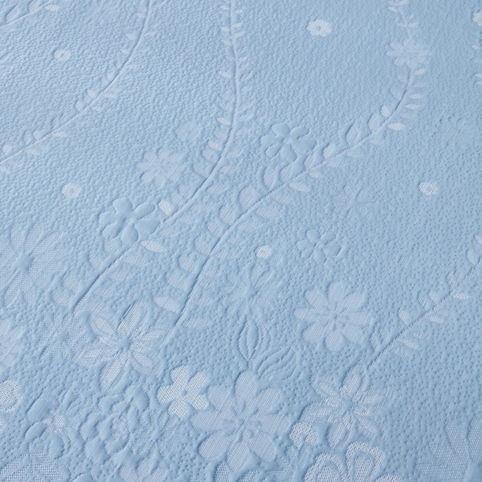 91家纺网 家纺一手货源 找家纺 库里梦家纺 2026新款轻奢高克重复合PE高分子凉席床笠三件套-简卉 简卉-蓝色床席款