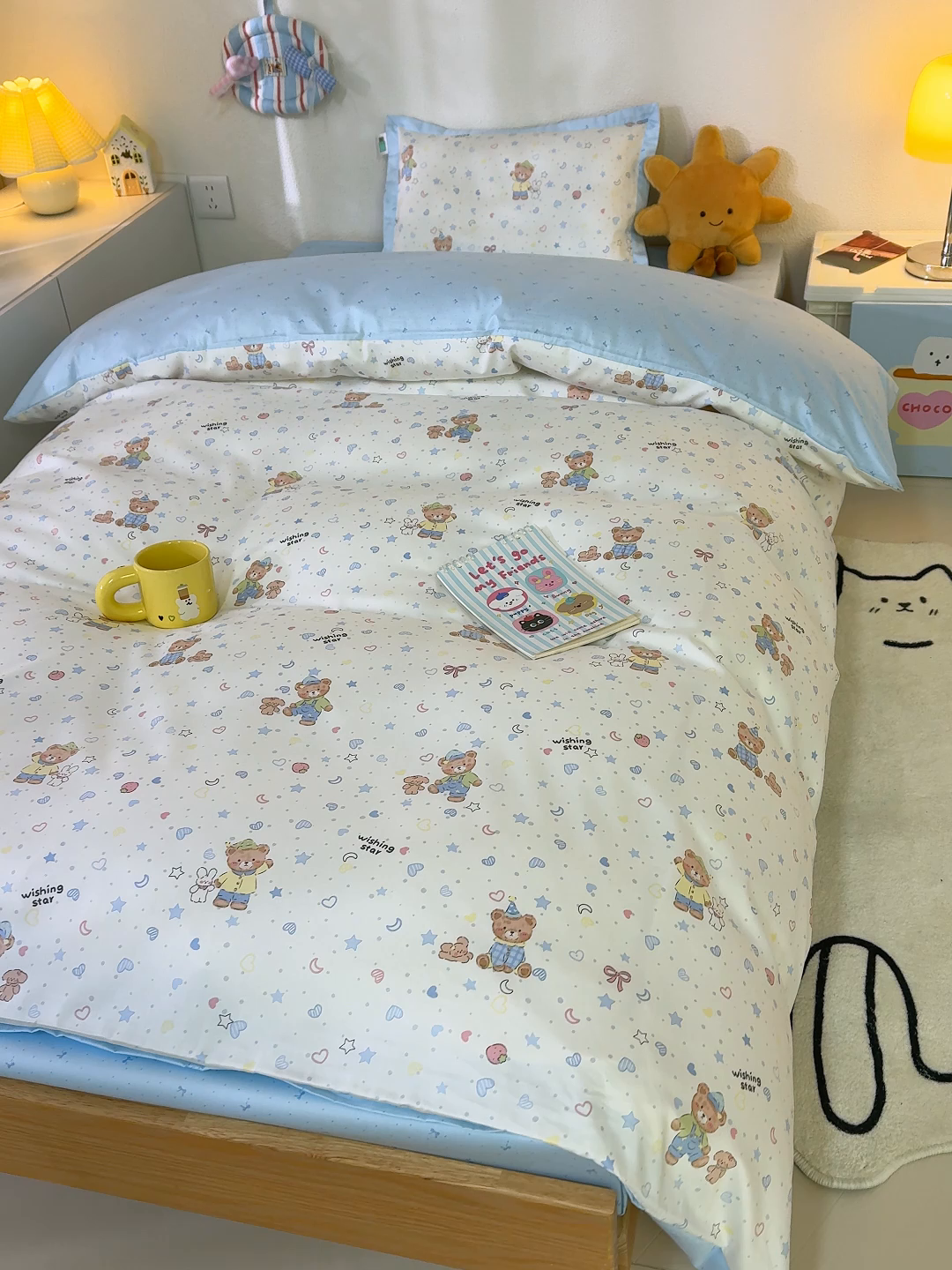 91家纺网 家纺一手货源 找家纺 （总）良佐生活 2026新款A类60S全棉贡缎长绒棉学生三件套