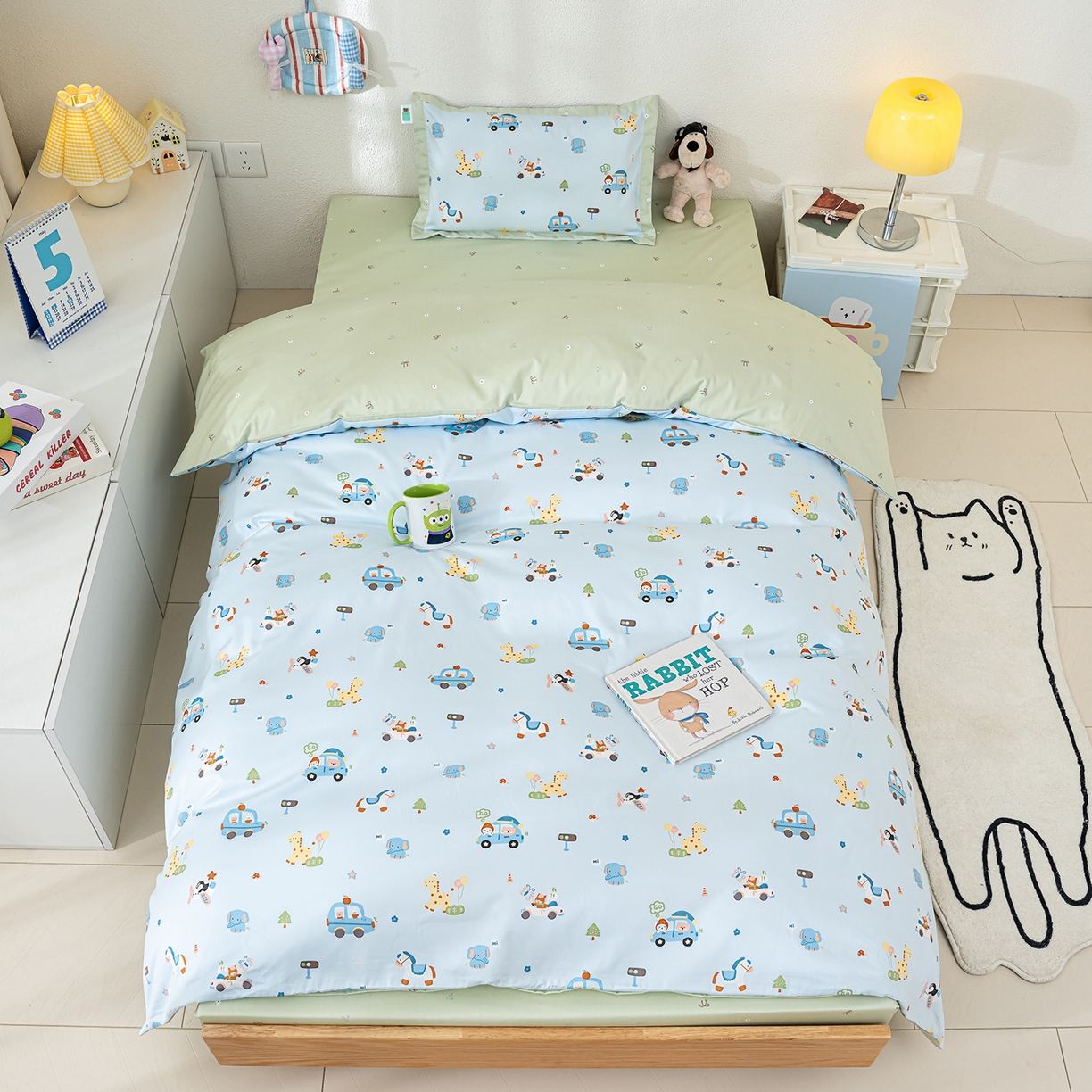 良佐生活 2026新款A类60S全棉贡缎长绒棉学生三件套 8假日旅行