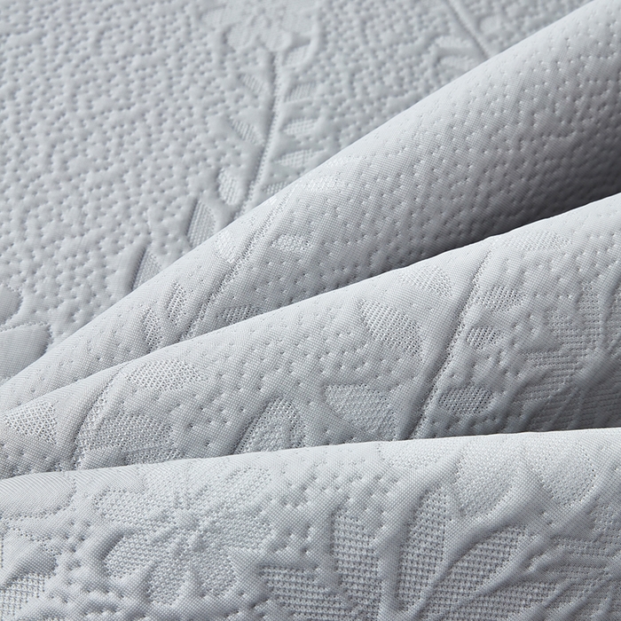 91家纺网 家纺一手货源 找家纺 库里梦家纺 2026新款轻奢高克重复合PE高分子凉席床笠三件套-简卉 简卉-灰色床笠款