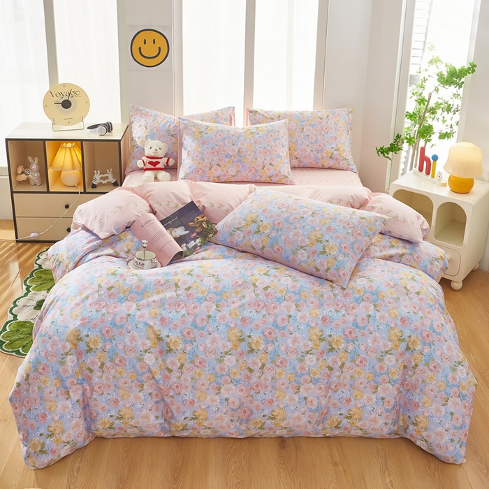 91家纺网 家纺一手货源 找家纺 黛妮雅 2026新款全棉印花床单款四件套（送买家秀）曼塔香