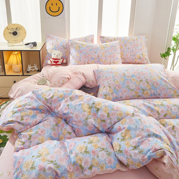 91家纺网 家纺一手货源 找家纺 黛妮雅 2026新款全棉印花床单款四件套（送买家秀）曼塔香