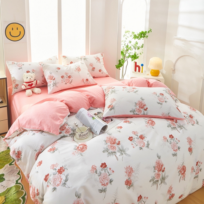 91家纺网 家纺一手货源 找家纺 黛妮雅 2026新款全棉印花床单款四件套（送买家秀）芳华