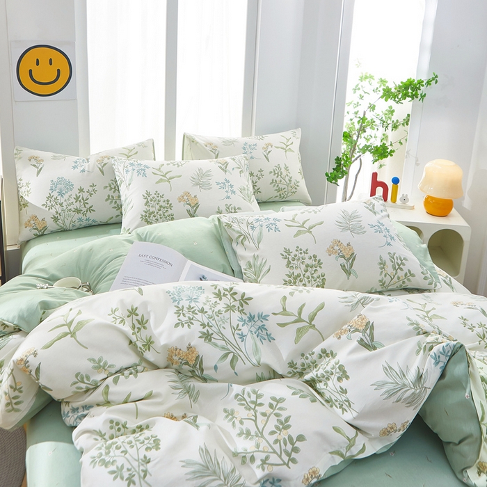 91家纺网 家纺一手货源 找家纺 黛妮雅 2026新款全棉印花床单款四件套（送买家秀）恋薇时节