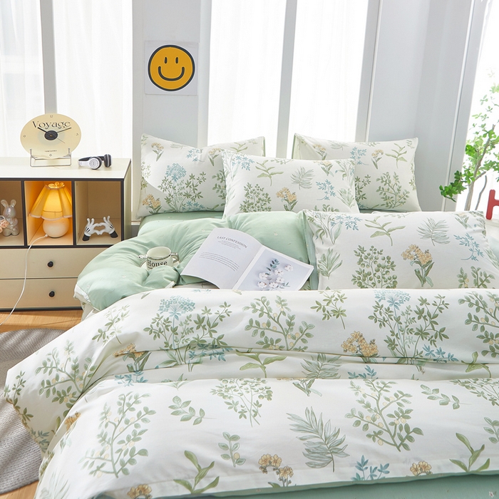 91家纺网 家纺一手货源 找家纺 黛妮雅 2026新款全棉印花床单款四件套（送买家秀）恋薇时节