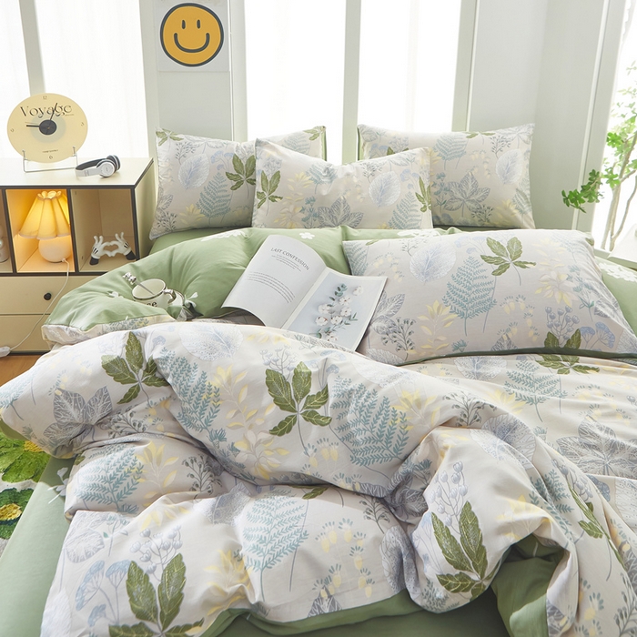 91家纺网 家纺一手货源 找家纺 黛妮雅 2026新款全棉印花床单款四件套（送买家秀）叶初