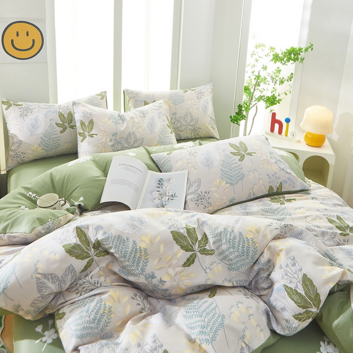 91家纺网 家纺一手货源 找家纺 黛妮雅 2026新款全棉印花床单款四件套（送买家秀）叶初