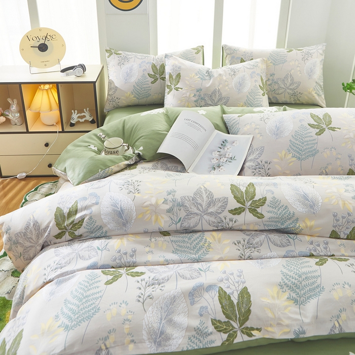 91家纺网 家纺一手货源 找家纺 黛妮雅 2026新款全棉印花床单款四件套（送买家秀）叶初