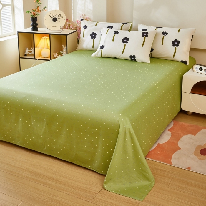 91家纺网 家纺一手货源 找家纺 黛妮雅 2026新款全棉印花床单款四件套（送买家秀）欢颜