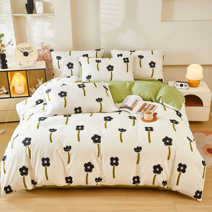 91家纺网 家纺一手货源 找家纺 黛妮雅 2026新款全棉印花床单款四件套（送买家秀）欢颜