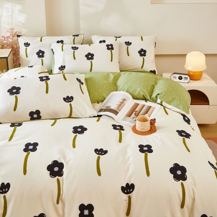 91家纺网 家纺一手货源 找家纺 黛妮雅 2026新款全棉印花床单款四件套（送买家秀）欢颜