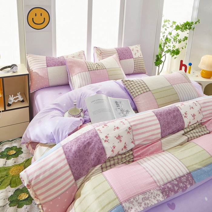 91家纺网 家纺一手货源 找家纺 黛妮雅 2026新款全棉印花床单款四件套（送买家秀）法式田园