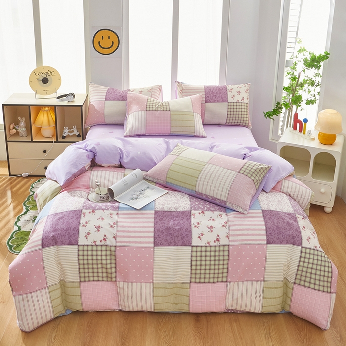 91家纺网 家纺一手货源 找家纺 黛妮雅 2026新款全棉印花床单款四件套（送买家秀）法式田园