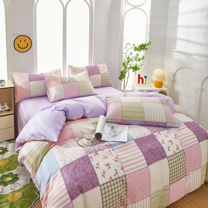 91家纺网 家纺一手货源 找家纺 黛妮雅 2026新款全棉印花床单款四件套（送买家秀）法式田园