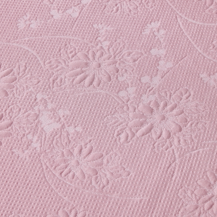 91家纺网 家纺一手货源 找家纺 库里梦家纺 2026新款轻奢高克重复合PE高分子凉席床笠三件套-素瑾 素瑾-粉色床席款