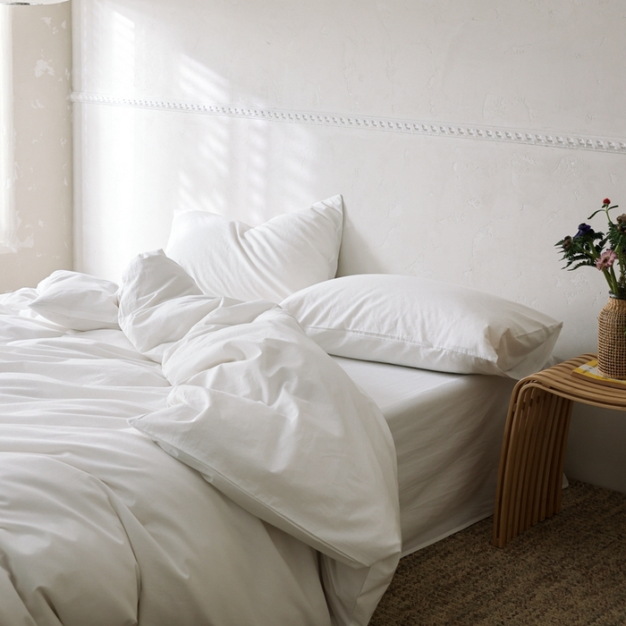 91家纺网 家纺一手货源 找家纺 棉眠 2026新款调色盘水洗棉混搭单品系列-单被套 白