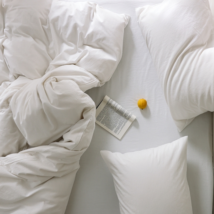 91家纺网 家纺一手货源 找家纺 棉眠 2026新款调色盘水洗棉混搭单品系列-单被套 白