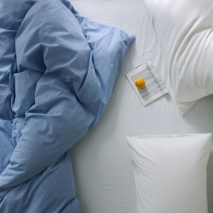 91家纺网 家纺一手货源 找家纺 棉眠 2026新款调色盘水洗棉混搭单品系列-单被套 天蓝