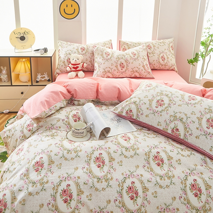 91家纺网 家纺一手货源 找家纺 黛妮雅 2026新款全棉印花床单款四件套（送买家秀）艾维斯