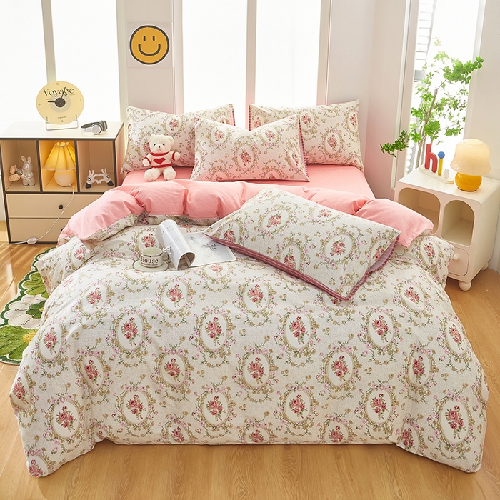 91家纺网 家纺一手货源 找家纺 黛妮雅 2026新款全棉印花床单款四件套（送买家秀）艾维斯