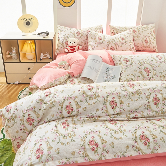 91家纺网 家纺一手货源 找家纺 黛妮雅 2026新款全棉印花床单款四件套（送买家秀）艾维斯