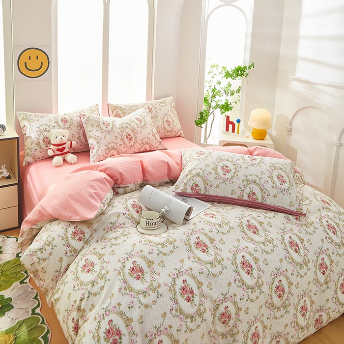 91家纺网 家纺一手货源 找家纺 黛妮雅 2026新款全棉印花床单款四件套（送买家秀）艾维斯