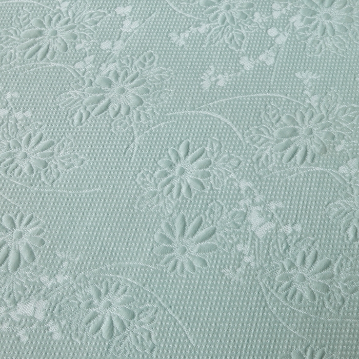 91家纺网 家纺一手货源 找家纺 库里梦家纺 2026新款轻奢高克重复合PE高分子凉席床笠三件套-素瑾 素瑾-绿色床席款