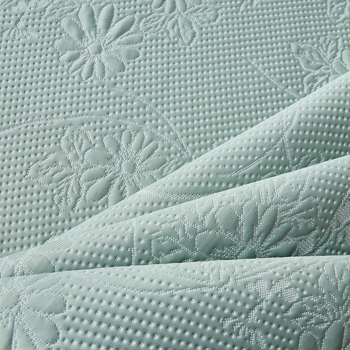 91家纺网 家纺一手货源 找家纺 库里梦家纺 2026新款轻奢高克重复合PE高分子凉席床笠三件套-素瑾 素瑾-绿色床笠款