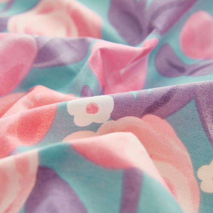 91家纺网 家纺一手货源 找家纺 黛妮雅 2026新款全棉印花床单款四件套（送买家秀）花香丽影