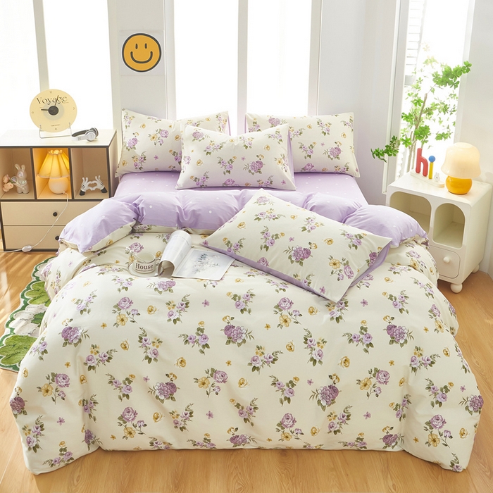 91家纺网 家纺一手货源 找家纺 黛妮雅 2026新款全棉印花床单款四件套（送买家秀）爱的花海