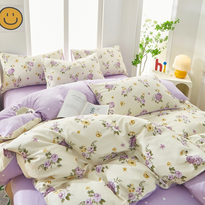 91家纺网 家纺一手货源 找家纺 黛妮雅 2026新款全棉印花床单款四件套（送买家秀）爱的花海