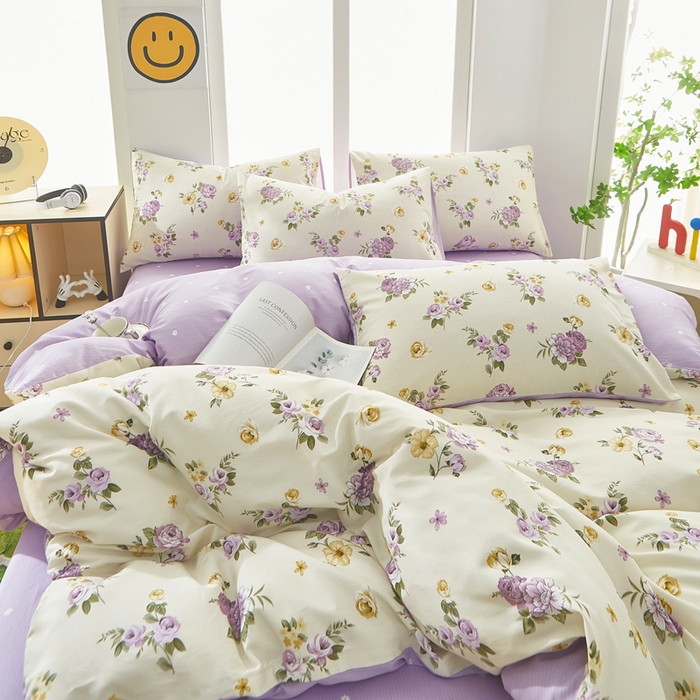 91家纺网 家纺一手货源 找家纺 黛妮雅 2026新款全棉印花床单款四件套（送买家秀）爱的花海