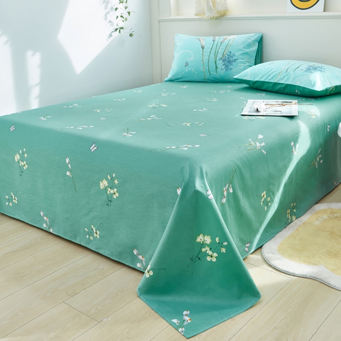 91家纺网 家纺一手货源 找家纺 黛妮雅 2026新款全棉印花床单款四件套（送买家秀）百合情缘