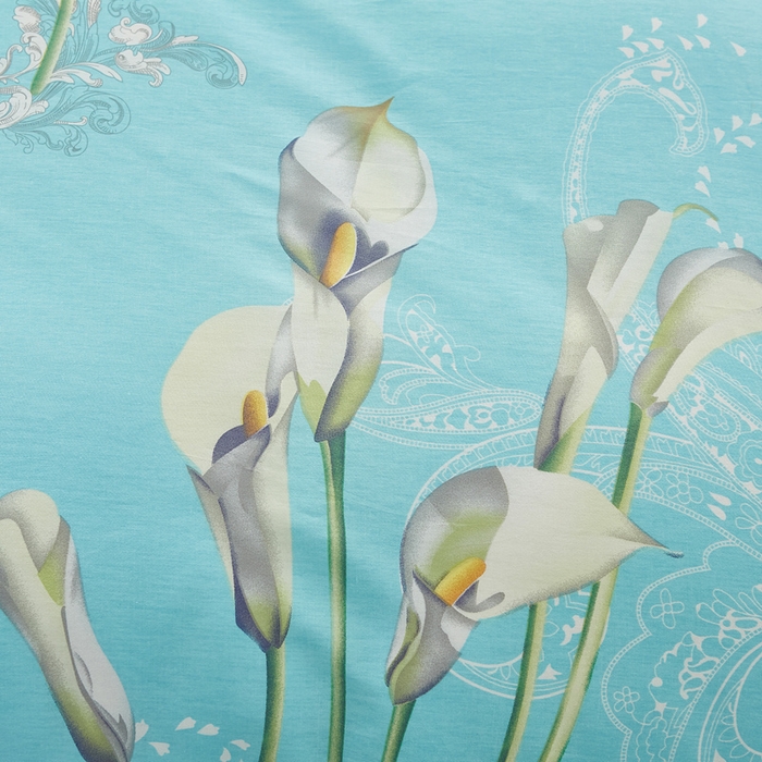 91家纺网 家纺一手货源 找家纺 黛妮雅 2026新款全棉印花床单款四件套（送买家秀）百合情缘