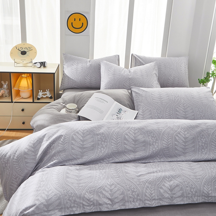 91家纺网 家纺一手货源 找家纺 黛妮雅 2026新款全棉印花床单款四件套（送买家秀）浮叶萍