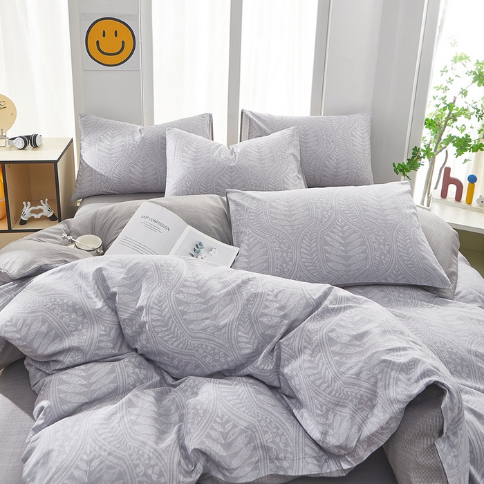 91家纺网 家纺一手货源 找家纺 黛妮雅 2026新款全棉印花床单款四件套（送买家秀）浮叶萍