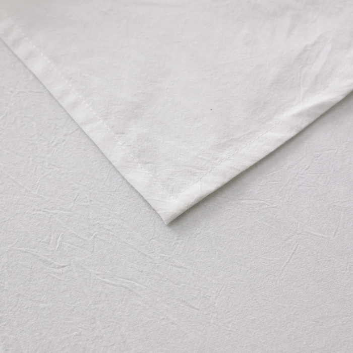 91家纺网 家纺一手货源 找家纺 棉眠 2026新款调色盘水洗棉混搭单品系列-单床单 白