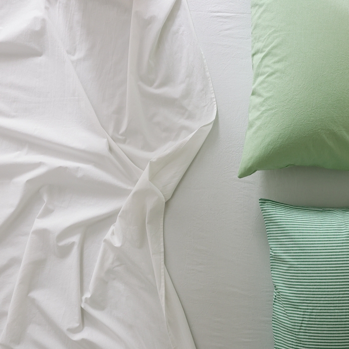 91家纺网 家纺一手货源 找家纺 棉眠 2026新款调色盘水洗棉混搭单品系列-单床单 白